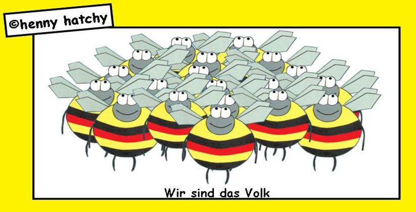 Henny hatchy Sniggel Wyrm Plumbee jimjams Kken Spinne Schnecke Hummel Regenwurm Wurm Comic Cartoon Hummelvolk Hummelstaat Deutschland Flagge schwarz rot gold gelb Wir sind ein das Volk